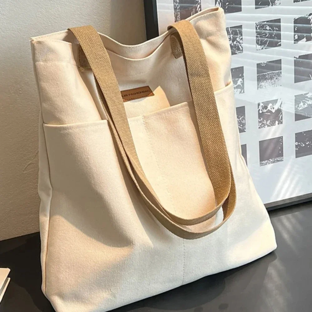 Shopper Tote Canvas - 1Pc Women's Tote Bag Canvas Sewing