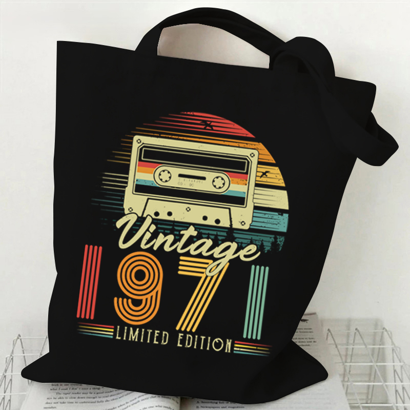 Women's Handbags Vintage 1974  - Shopper Tote Canvas ulasan dan harga