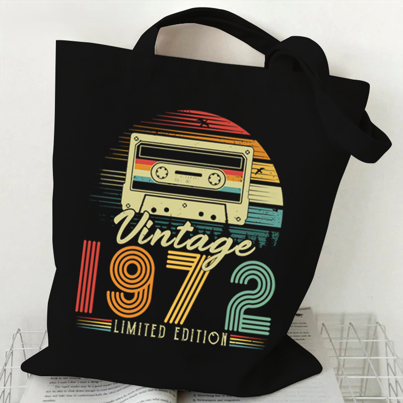 Women's Handbags Vintage 1974  - Shopper Tote Canvas ulasan dan harga