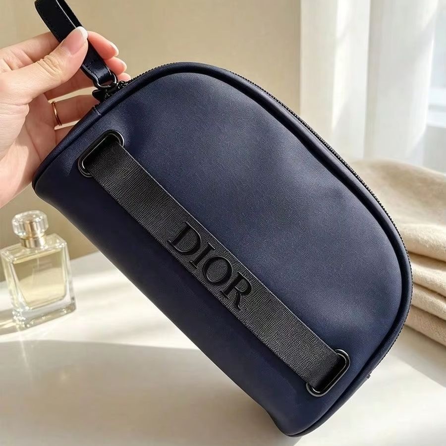 Dior Navy Blue Half Moon Cosme - Women Bags Dior ulasan dan harga