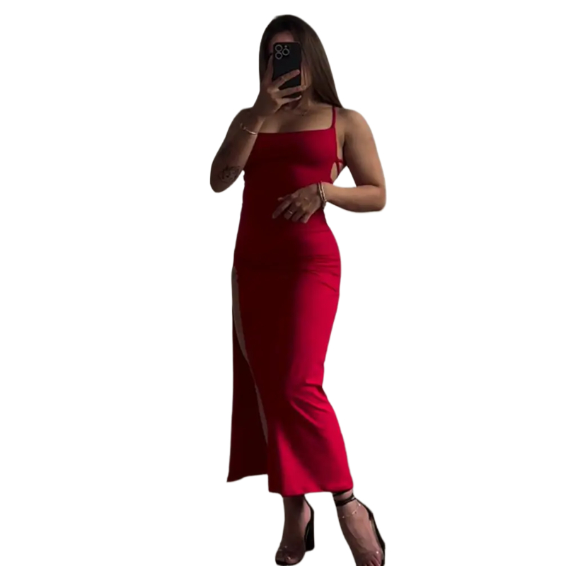 2025 Sexy Suspender Slit Dress - Women Bags Winners ulasan dan harga