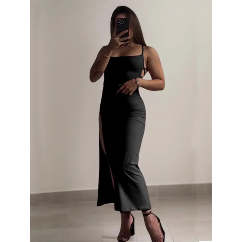 2025 Sexy Suspender Slit Dress - Women Bags Winners ulasan dan harga