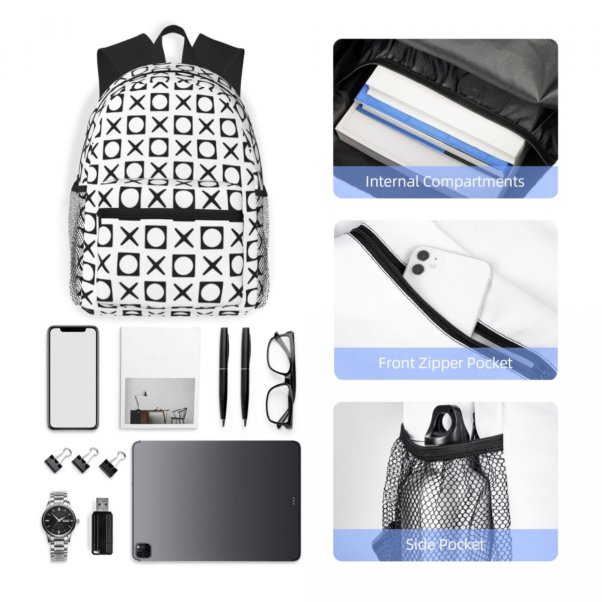 XOXO Pattern Student Backpack  - Women'S Xoxo Bags ulasan dan harga