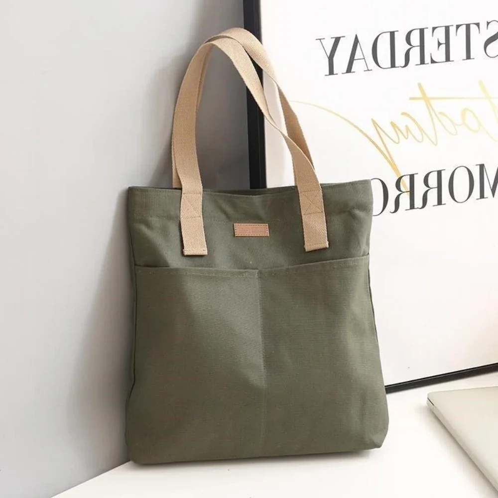 1Pc Women's Tote Bag Canvas Se - Shopper Tote Canvas ulasan dan harga