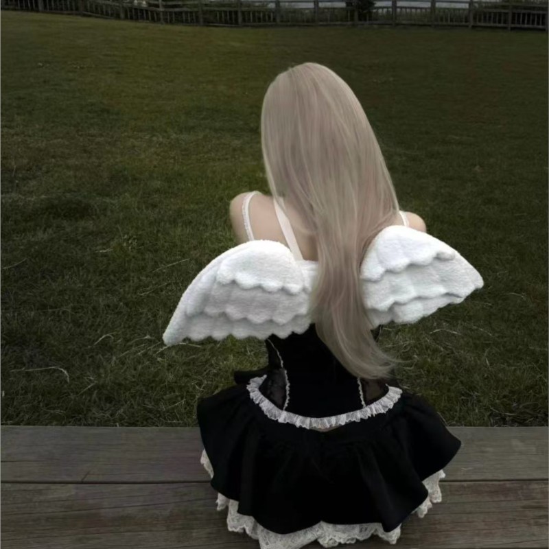 JIAERDI Sweet White Angel Wing - Women'S Japanese Bags ulasan dan harga