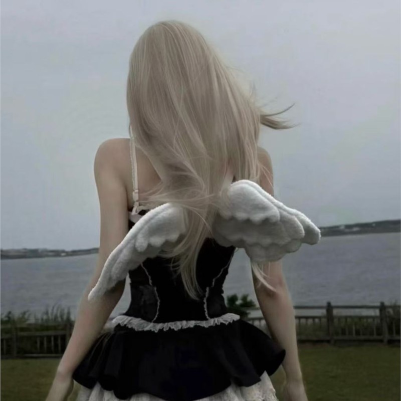 JIAERDI Sweet White Angel Wing - Women'S Japanese Bags ulasan dan harga