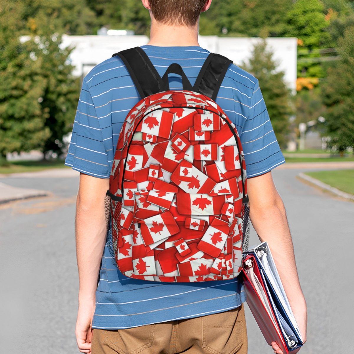 Canada Flag Pattern Backpack H - Women Bags Canada Sale ulasan dan harga