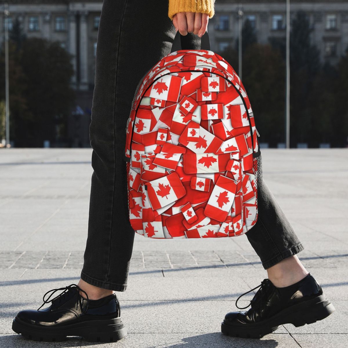Canada Flag Pattern Backpack H - Women Bags Canada Sale ulasan dan harga