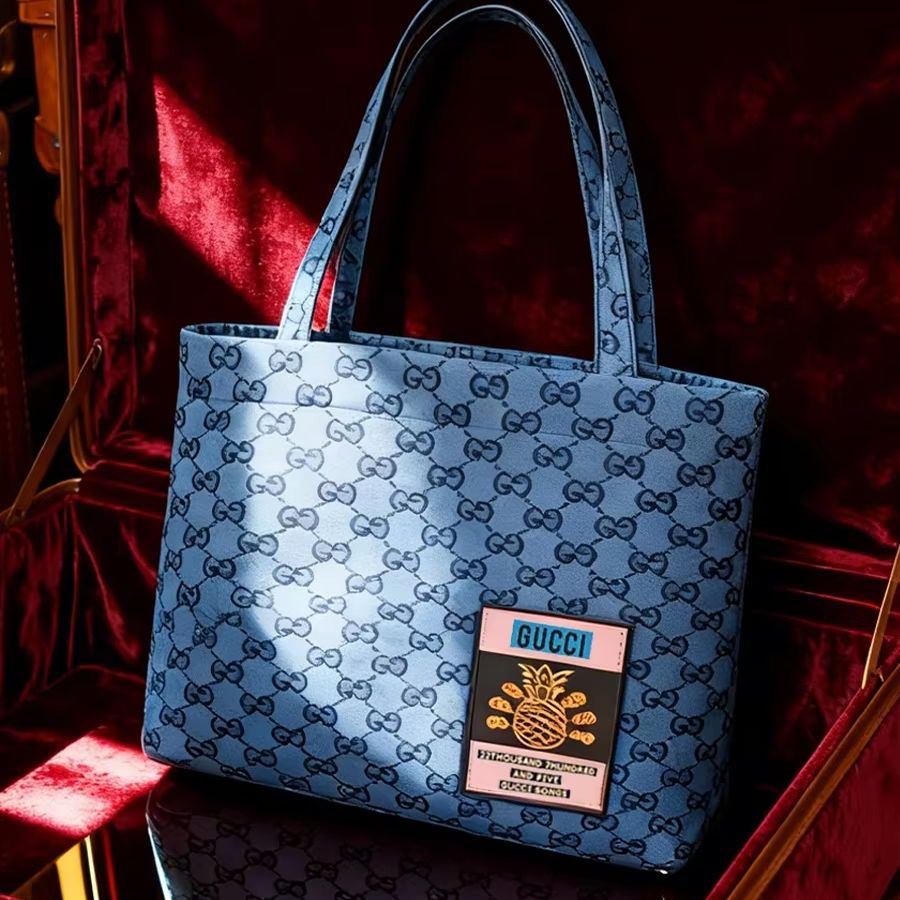 GUCCI bag Womens Canvas Tote B - Shopper Tote Canvas ulasan dan harga