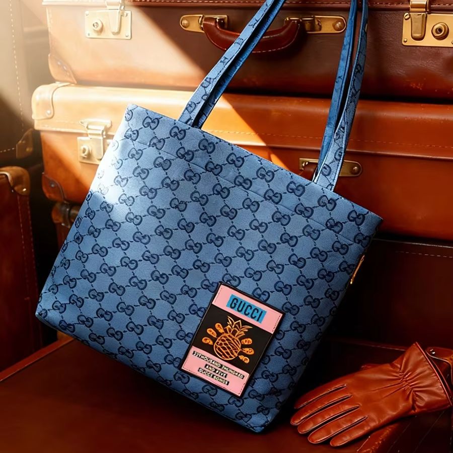 GUCCI bag Womens Canvas Tote B - Shopper Tote Canvas ulasan dan harga