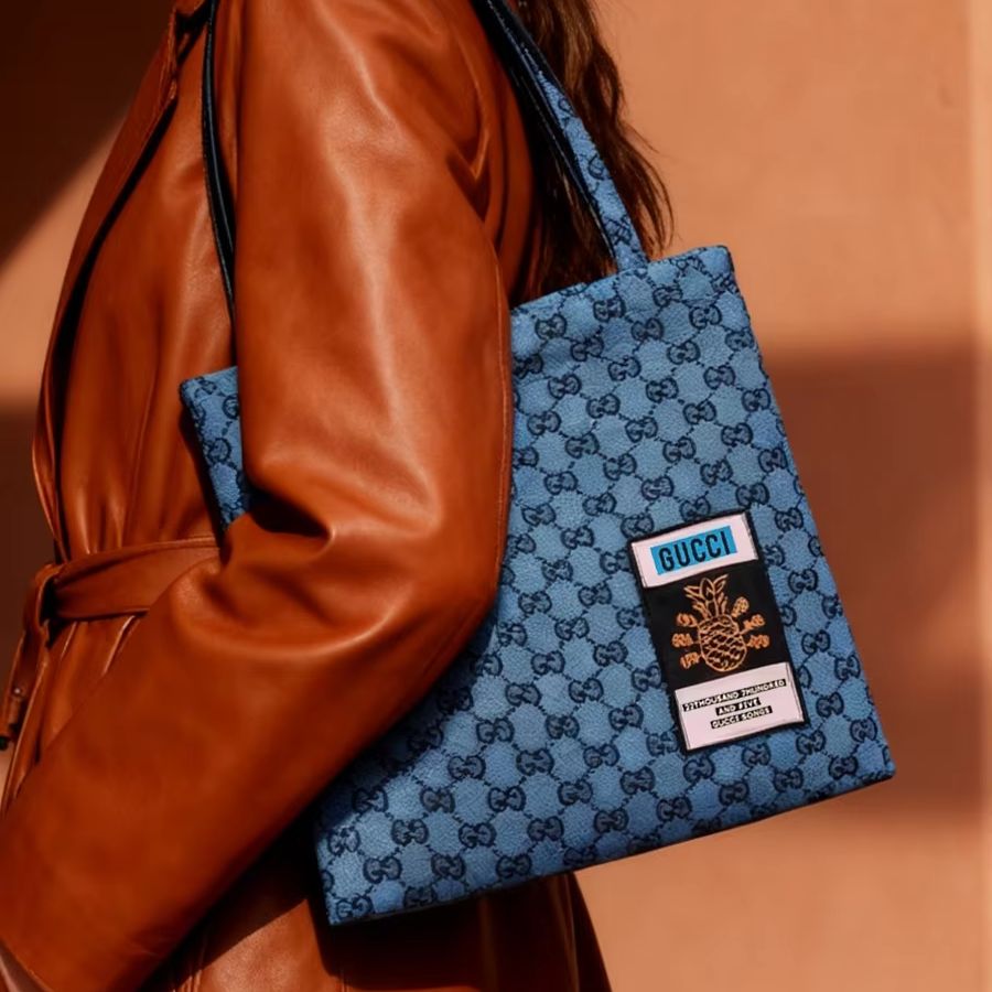 GUCCI bag Womens Canvas Tote B - Shopper Tote Canvas ulasan dan harga