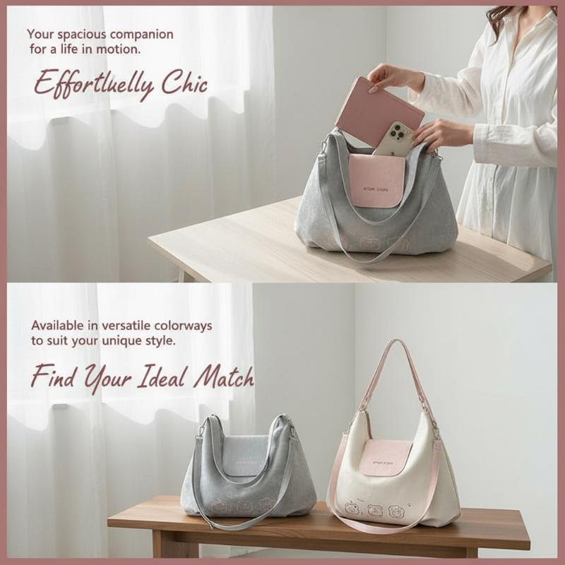 NEW Cute Cartoon Shoulder Bag  - Women Bags White ulasan dan harga