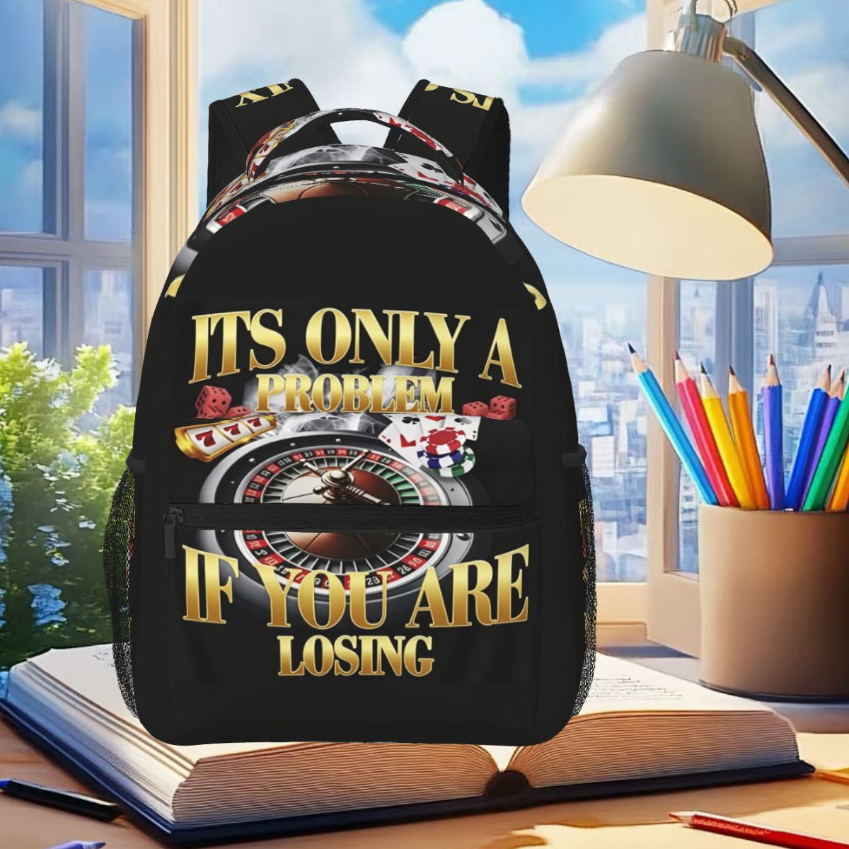 Winners Never Quit Funny Gambl - Women Bags Winners ulasan dan harga