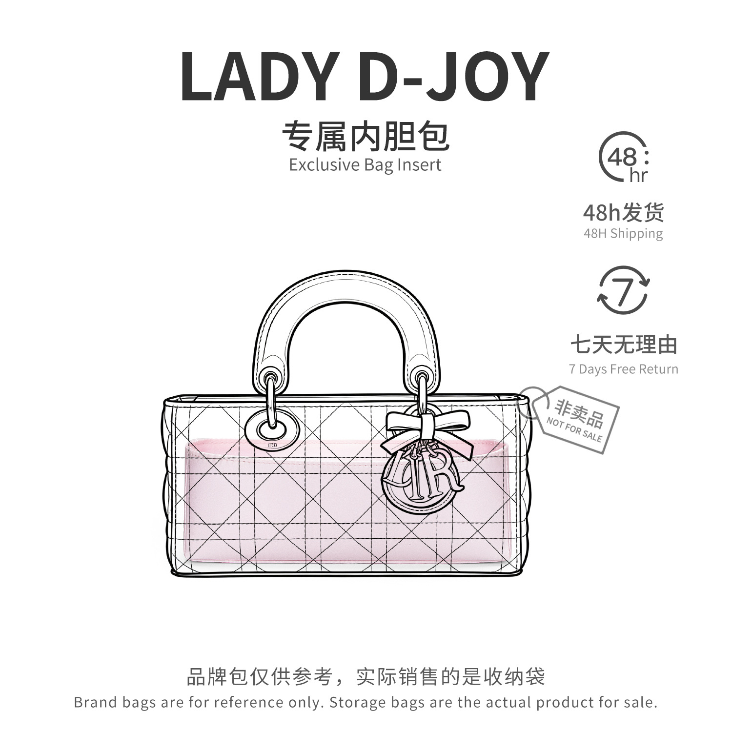 Bag Organizer for Dior Lady D- - Women Bags Dior ulasan dan harga