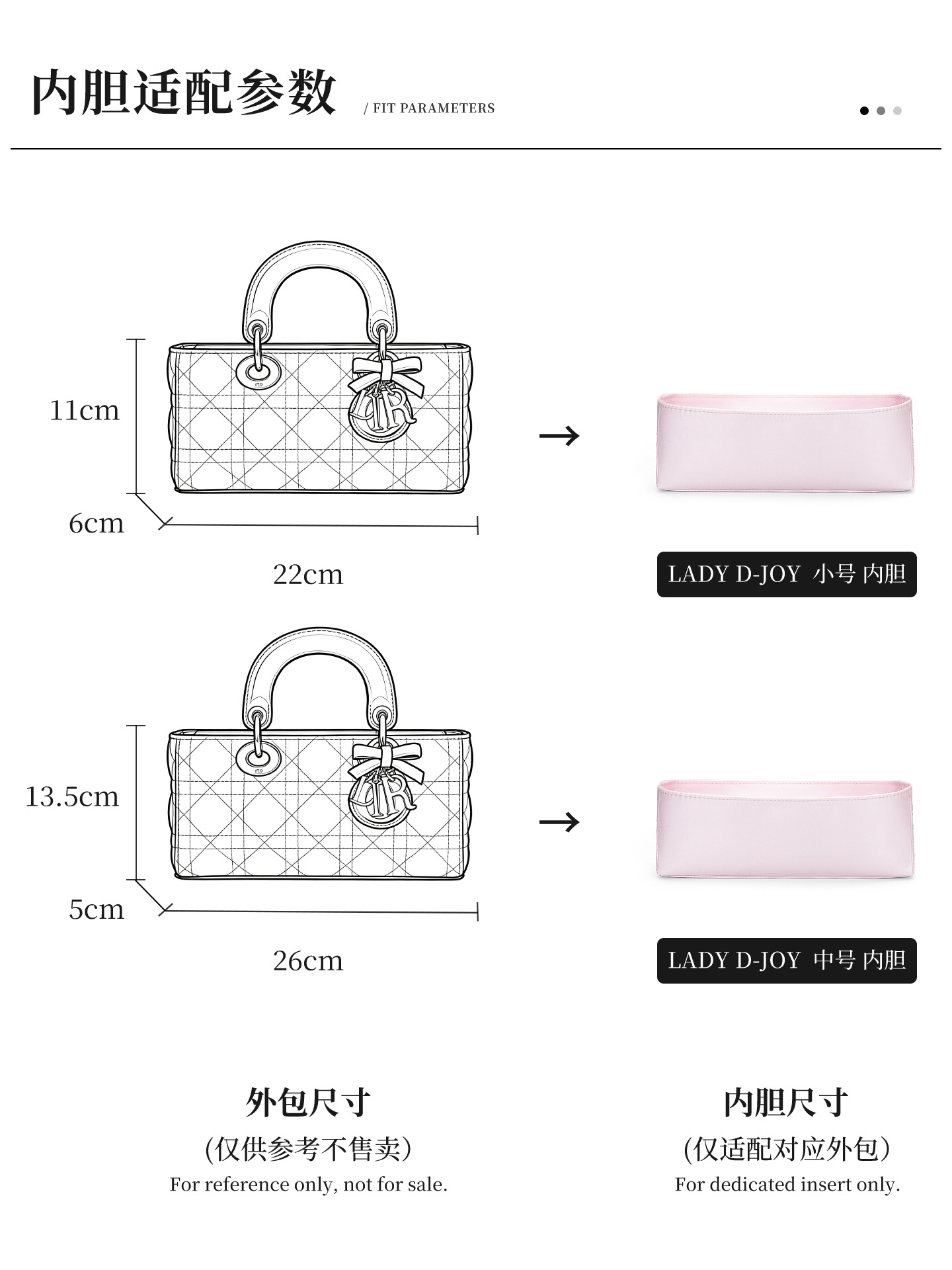 Bag Organizer for Dior Lady D- - Women Bags Dior ulasan dan harga