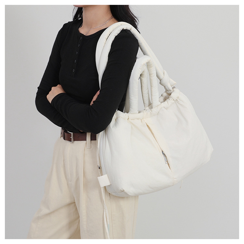 Women's New Bag Down Padded Ja - Women Bags White ulasan dan harga